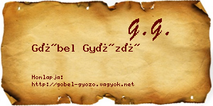 Göbel Győző névjegykártya