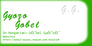 gyozo gobel business card